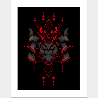 BULL HEAD SAMURAI Posters and Art